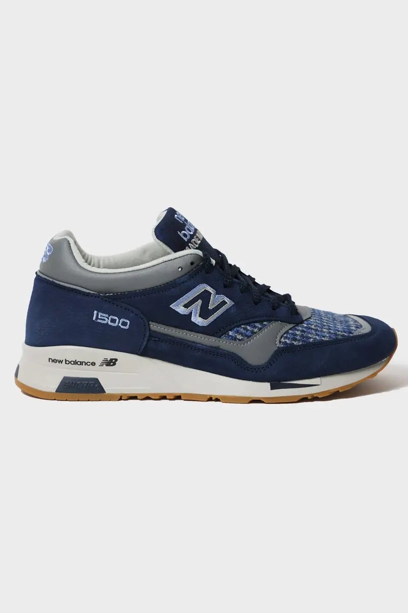 M1500 Premium Sneaker – Nubuck Leather With Harris Tweed Paneling 1