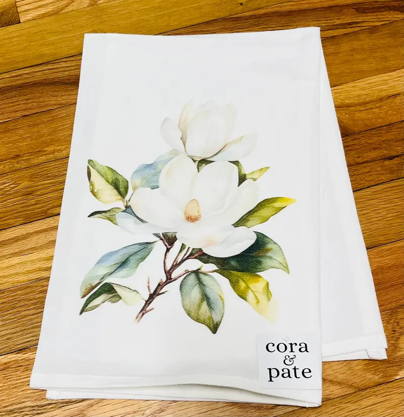Magnolia Branch Flour Sack Kitchen Towel 1