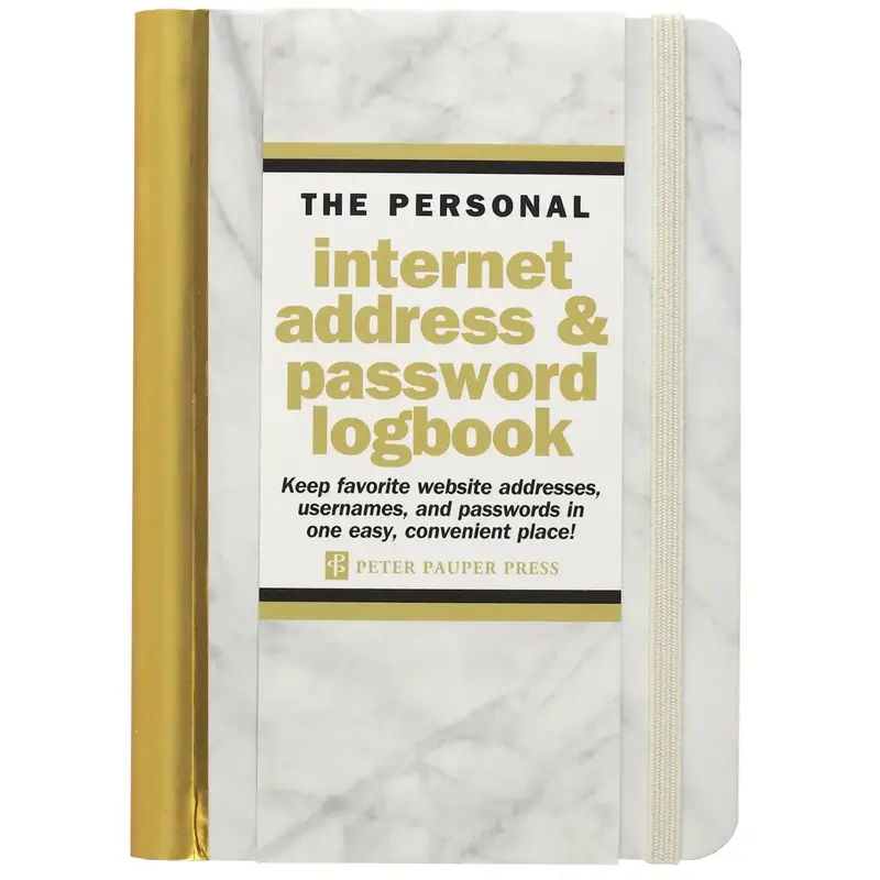 Marble-Design Internet Login & Password Notebook 1