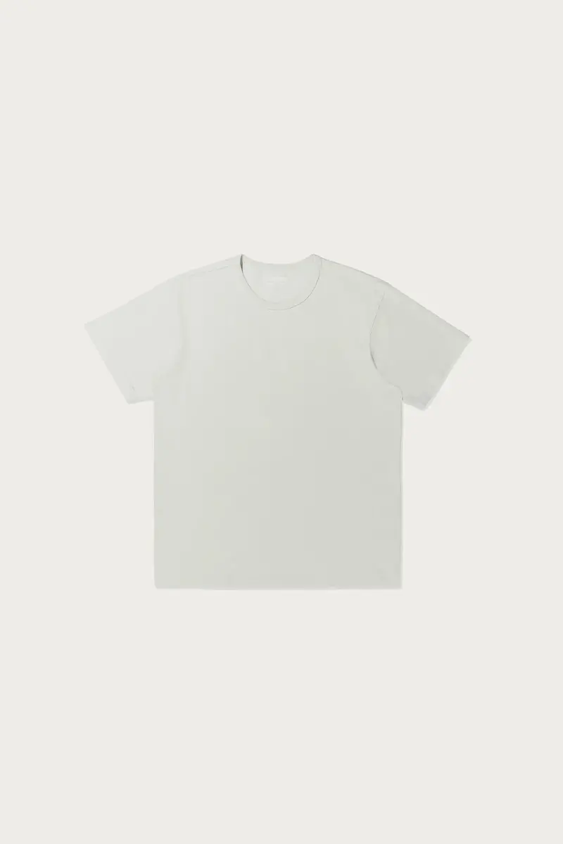 Minimalist Off-White Cotton Crewneck T-Shirt 1