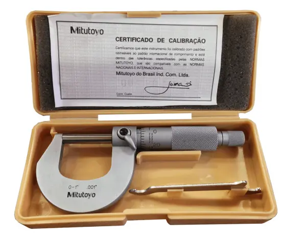 Mitutoyo 202-101E 0–1" Outside Micrometer – 0.001" Graduation 1