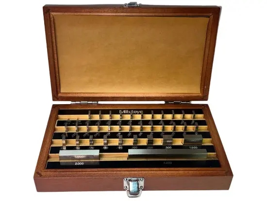 Mitutoyo Grade 3 Rectangular Gage Block Set – 35-Piece, Model 516-915, Made In Japan 1
