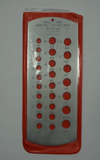 Mitutoyo Letter-Size Drill Gauge – A–Z Sizes, Usa-Made (950-209) 1