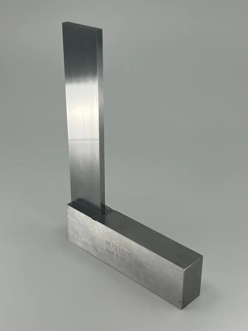 Mitutoyo Precision Toolmaker’S Square — Grade 0, 100 × 70 Mm Heavy-Duty Blade 1