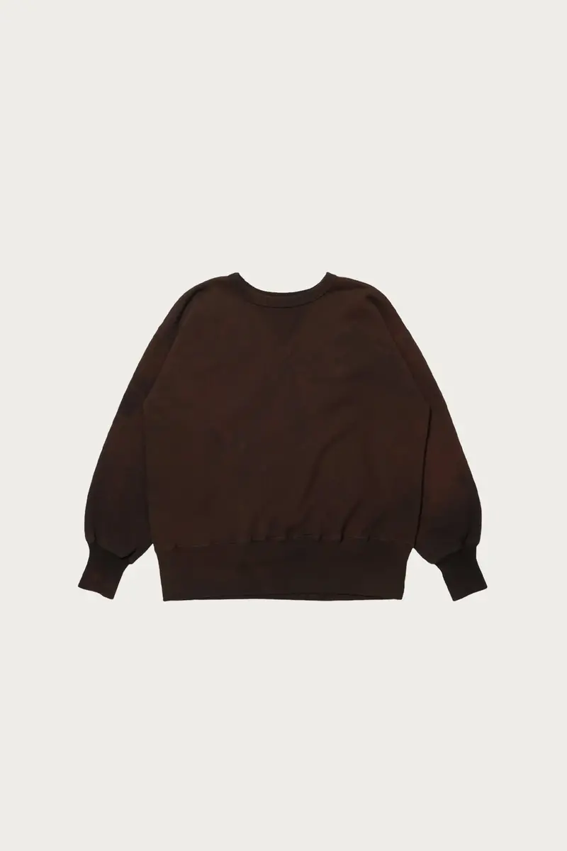 Mixed-Brown Heavyweight Sweatshirt – Textured Neutral Tone 1
