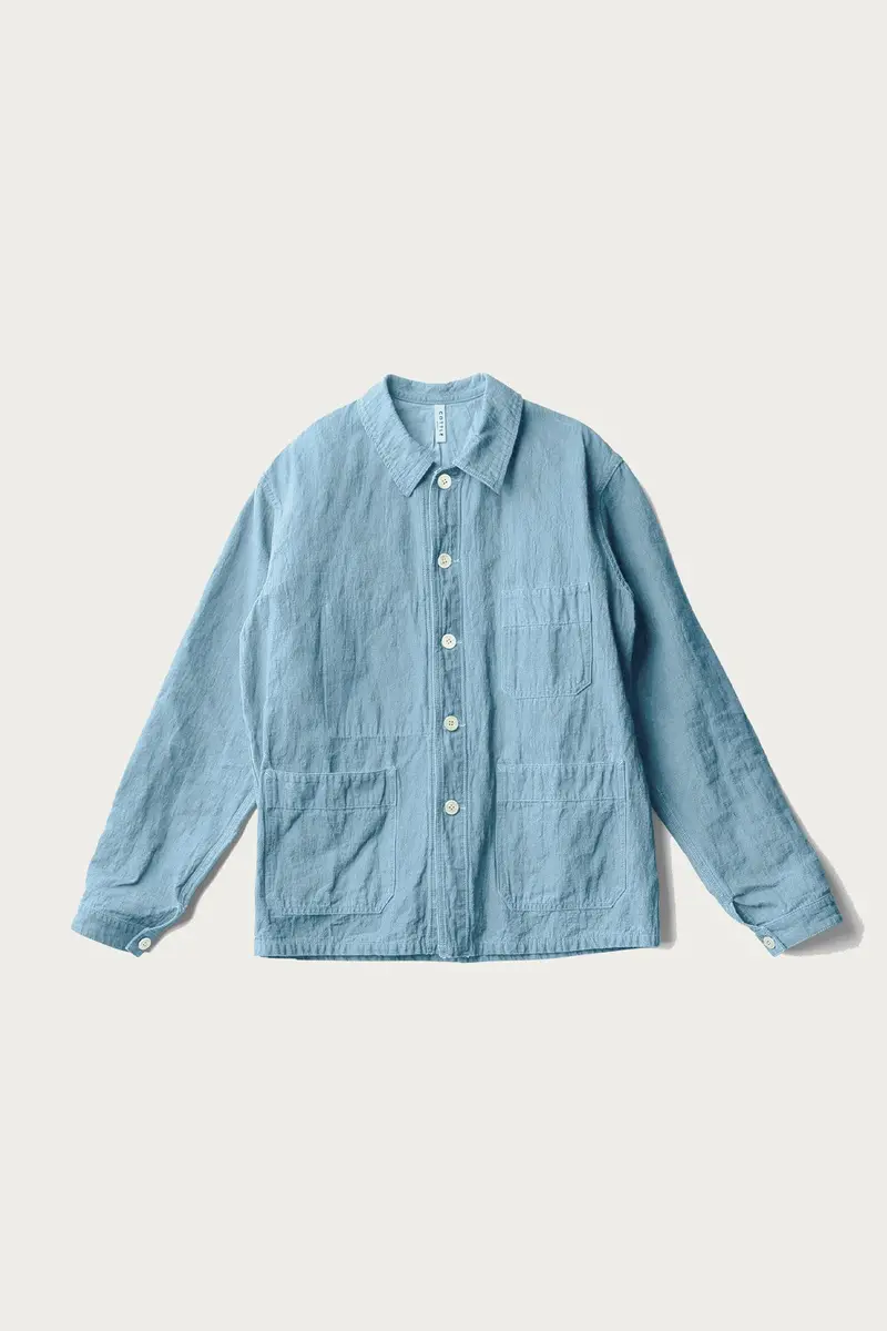 Moleskin Town Jacket In Asagi Blue 1