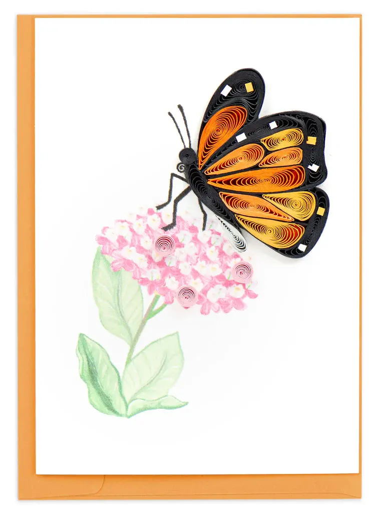 Monarch Butterfly & Milkweed Mini Gift Card Envelope 1