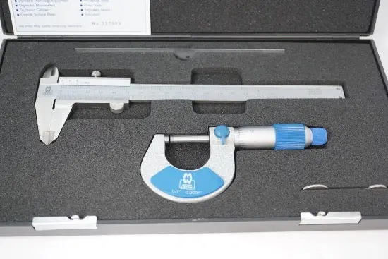 Moore & Wright Machinist’S Starter Kit – Micrometer (0–1"), Caliper (6"), And Rule (6") 1