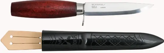 Morakniv Classic No. 2F Carbon Steel Sloyd Knife – Finger Guard For Safe Carving 1