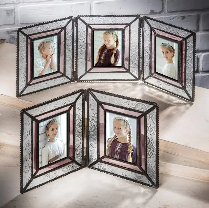 Multi-Panel Hinged Folding Picture Frame (Double Or Triple Layout) 1