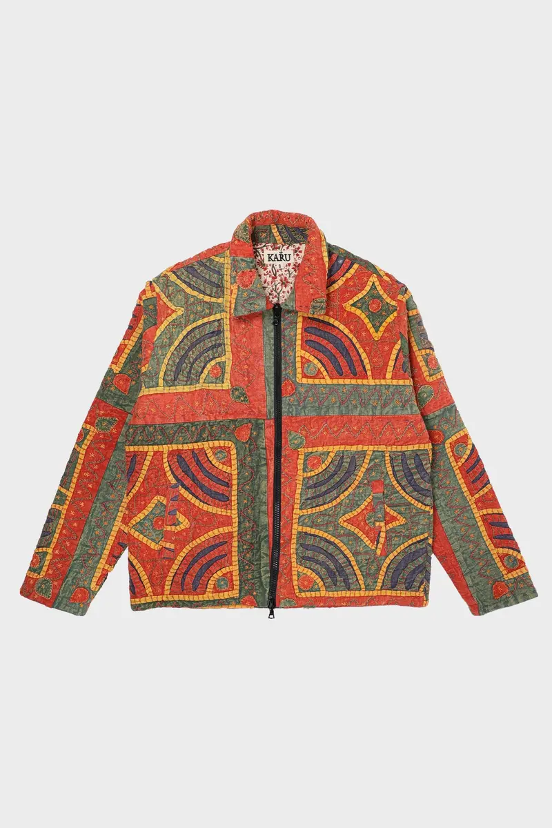 Multicolor Patchwork Utility Jacket 1