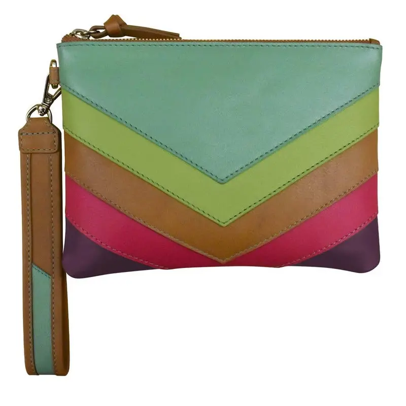 Multicolored Top-Zip Wristlet – Ili New York 1