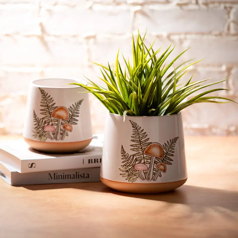 Mushroom-Shaped Storage Containers – Set Of Functional Accents 1