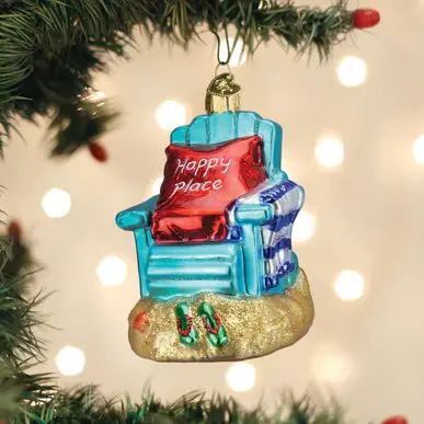 'My Happy Place' Inspirational Ornament 1