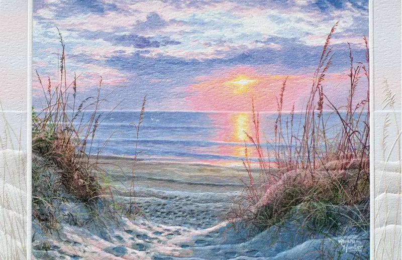 Myrtle Beach Sunrise Birthday Card – Coastal Warmth & Joy 1