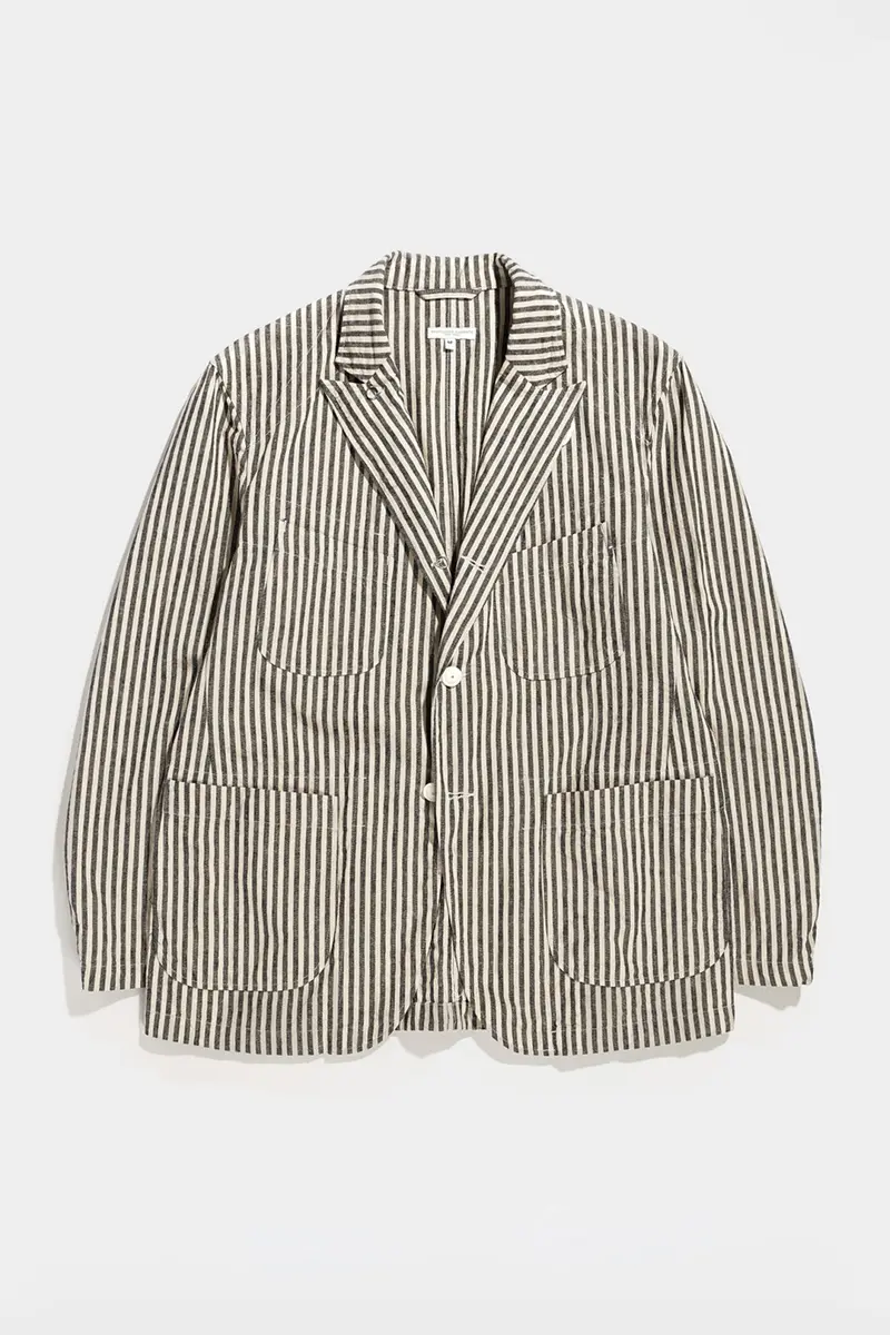 Natural And Black Lc Stripe Bedford Jacket 1