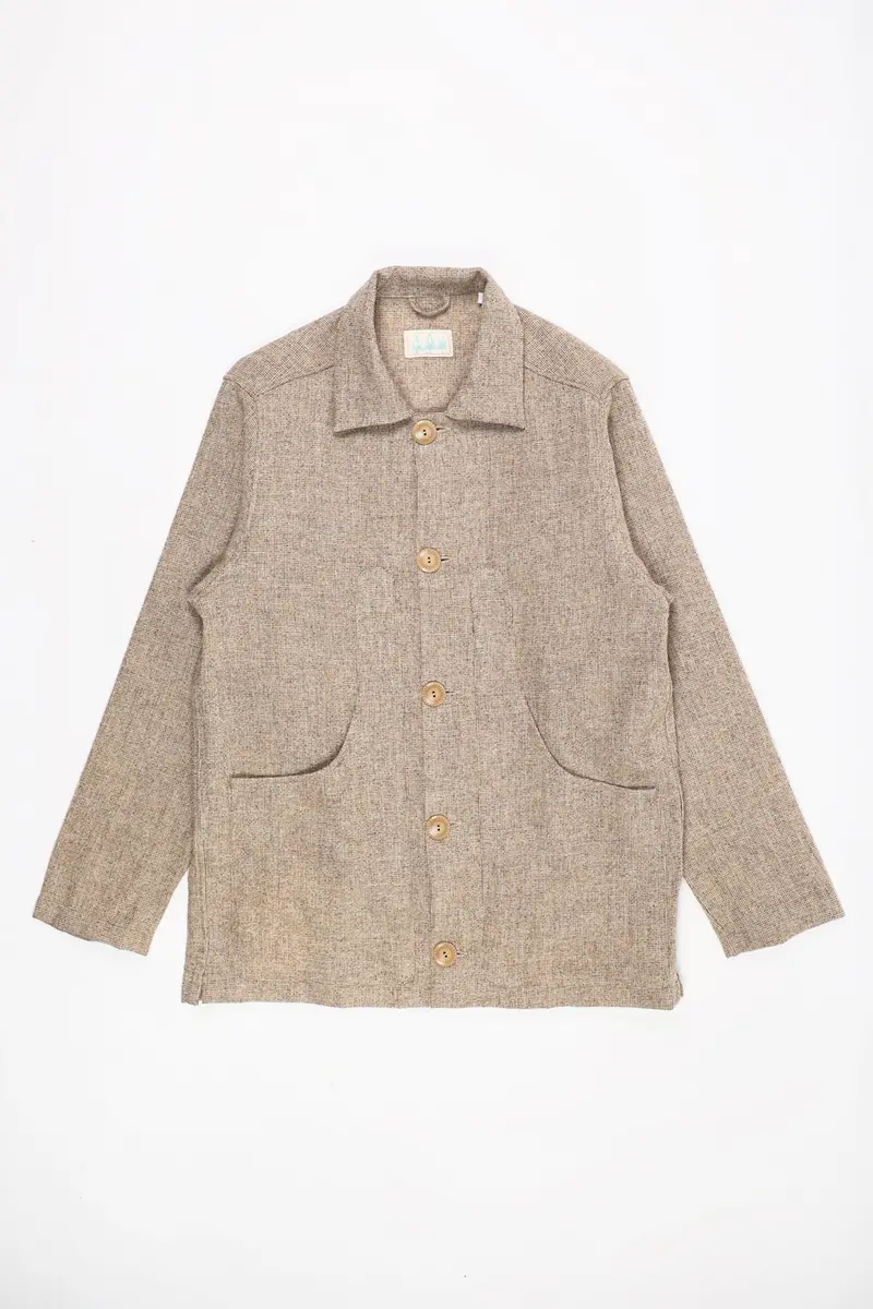 Natural Tickweave Shetland Tweed Hunting Jacket 1