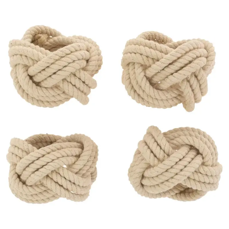 Nautical Sailor’S Knot Napkin Rings For Table Settings 1