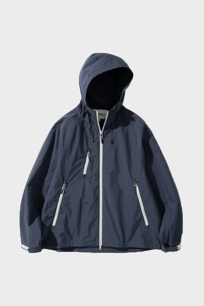 Navy 3-Pocket Lightweight Windbreaker Jacket 1