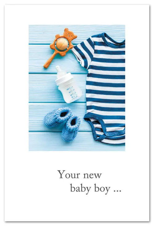 Newborn Boy Gift Celebration Card 1