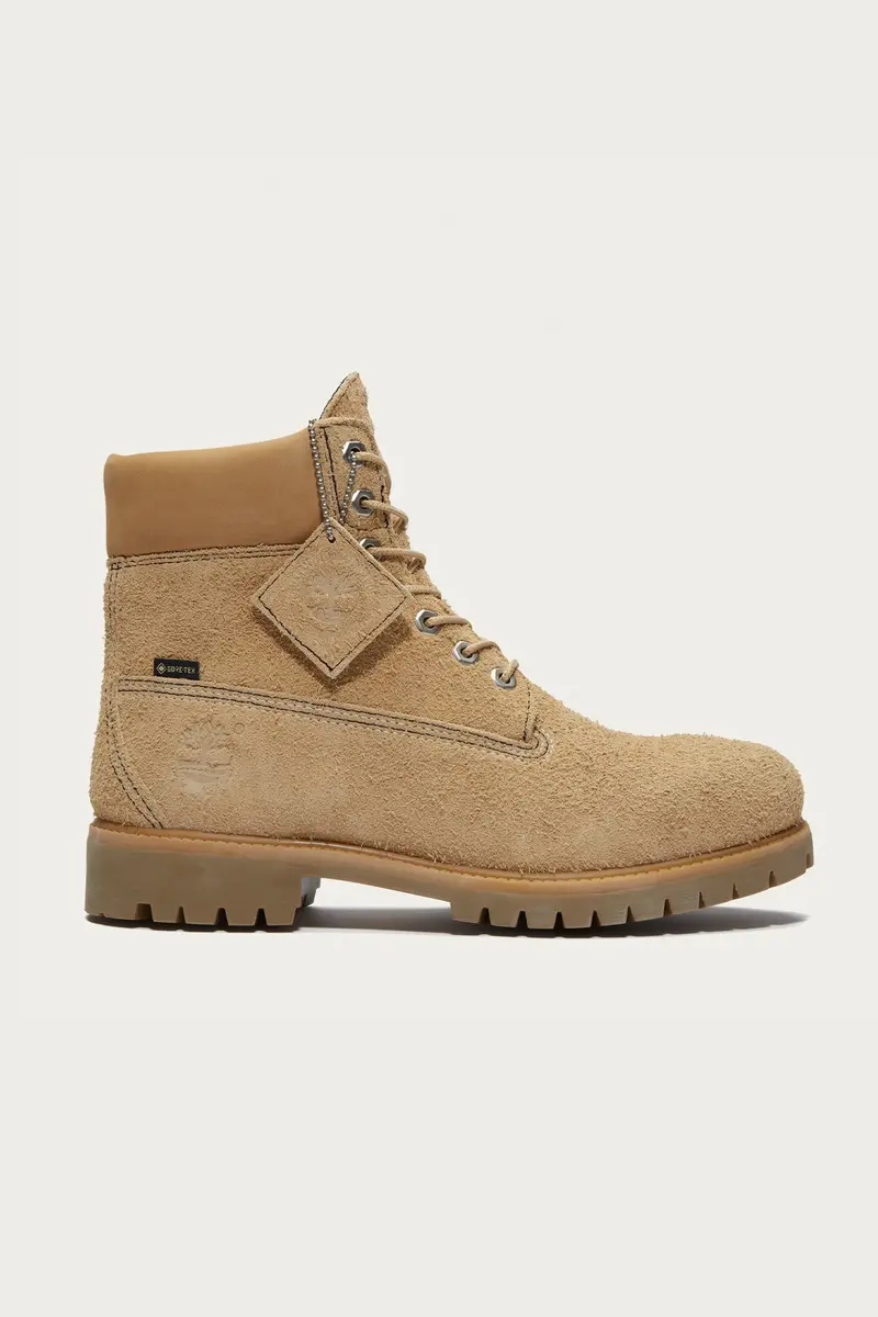 Nonnative X Timberland 6" Gtx Lace-Up Boots – Light Beige Suede 1