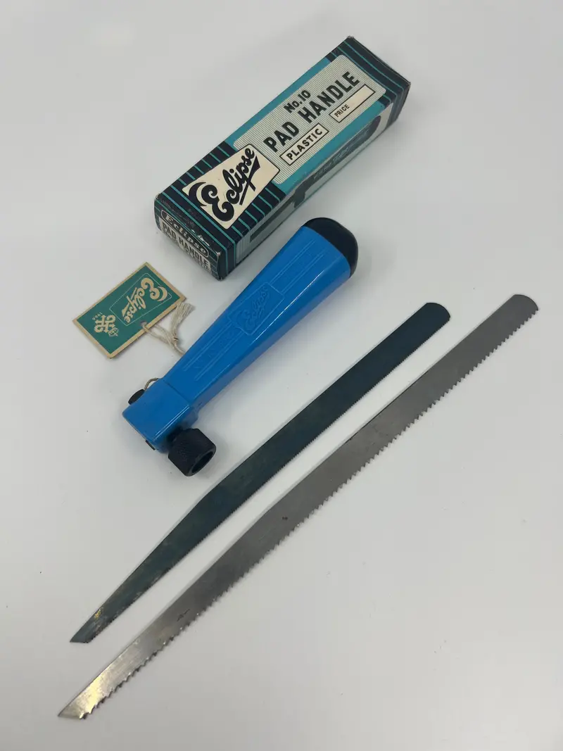 Nos 1966 Eclipse Sheffield No. 10 Plastic Pad Saw — Uk-Made, Includes Two Blades 1