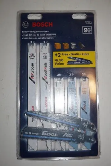 Nos Bosch Swiss Reciprocating Saw Blade Set — 11-Piece Rap9Epk (Wood & Metal) 1