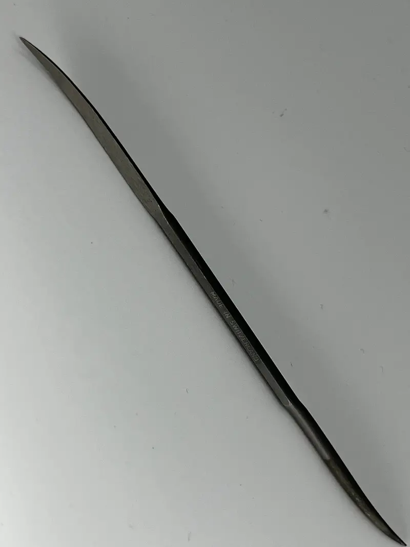 Nos Grobet Vallorbe Swiss-Made Die-Sinker Riffler File — #4 Cut, Model 12961 1