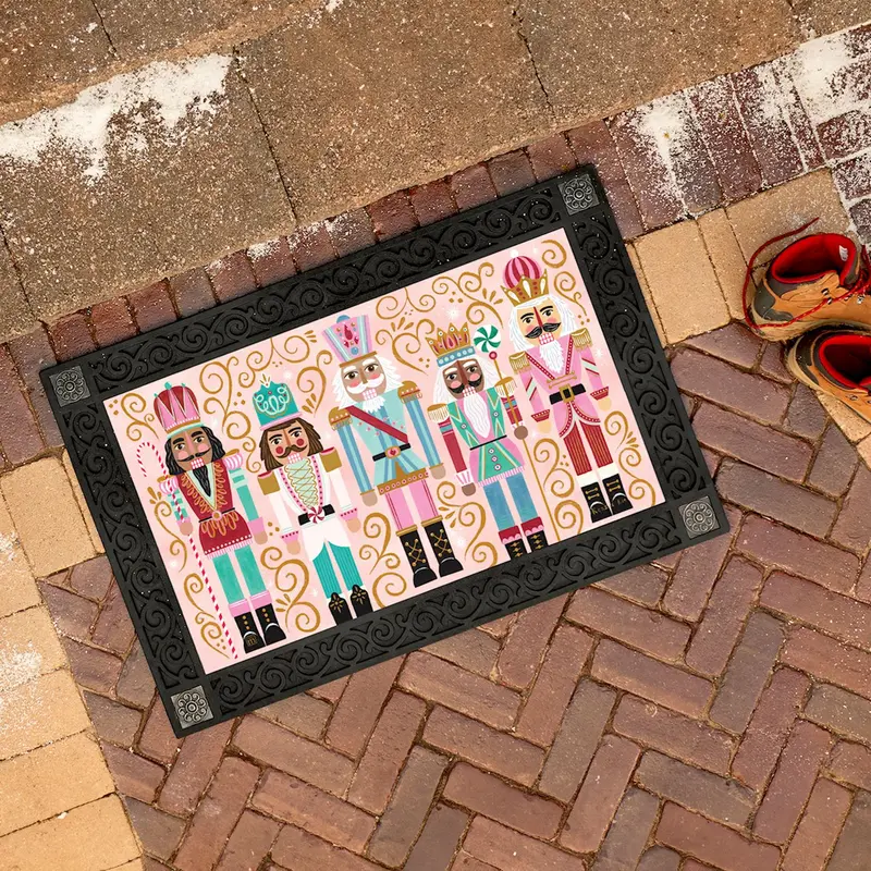 Nutcracker Collage Matmate Insert – Classic Christmas Doormat Design 1