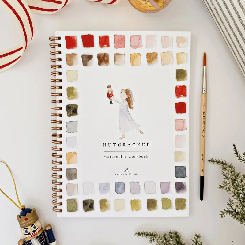 Nutcracker-Themed Watercolor Activity Workbook 1