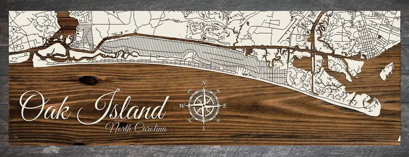 Oak Island Panoramic Print – Papier Blanc Finish 1