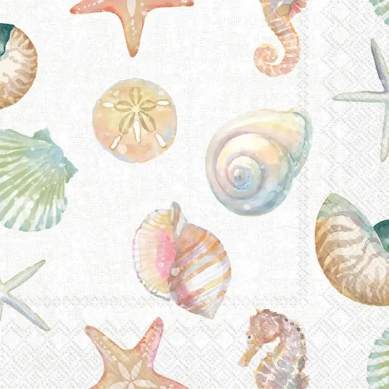 Ocean-Inspired Sea Life Cocktail Napkins Set 1