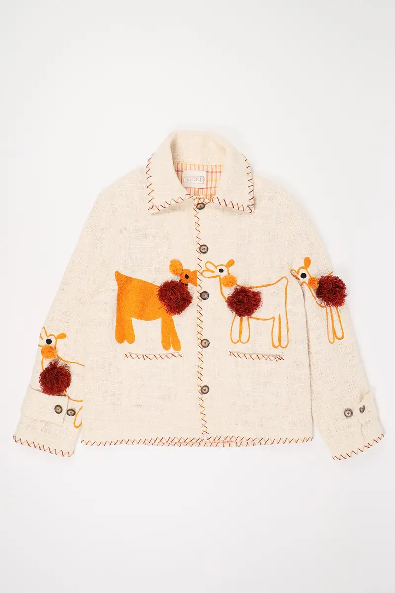 Off-White Animal-Embroidered Blouson Jacket 1