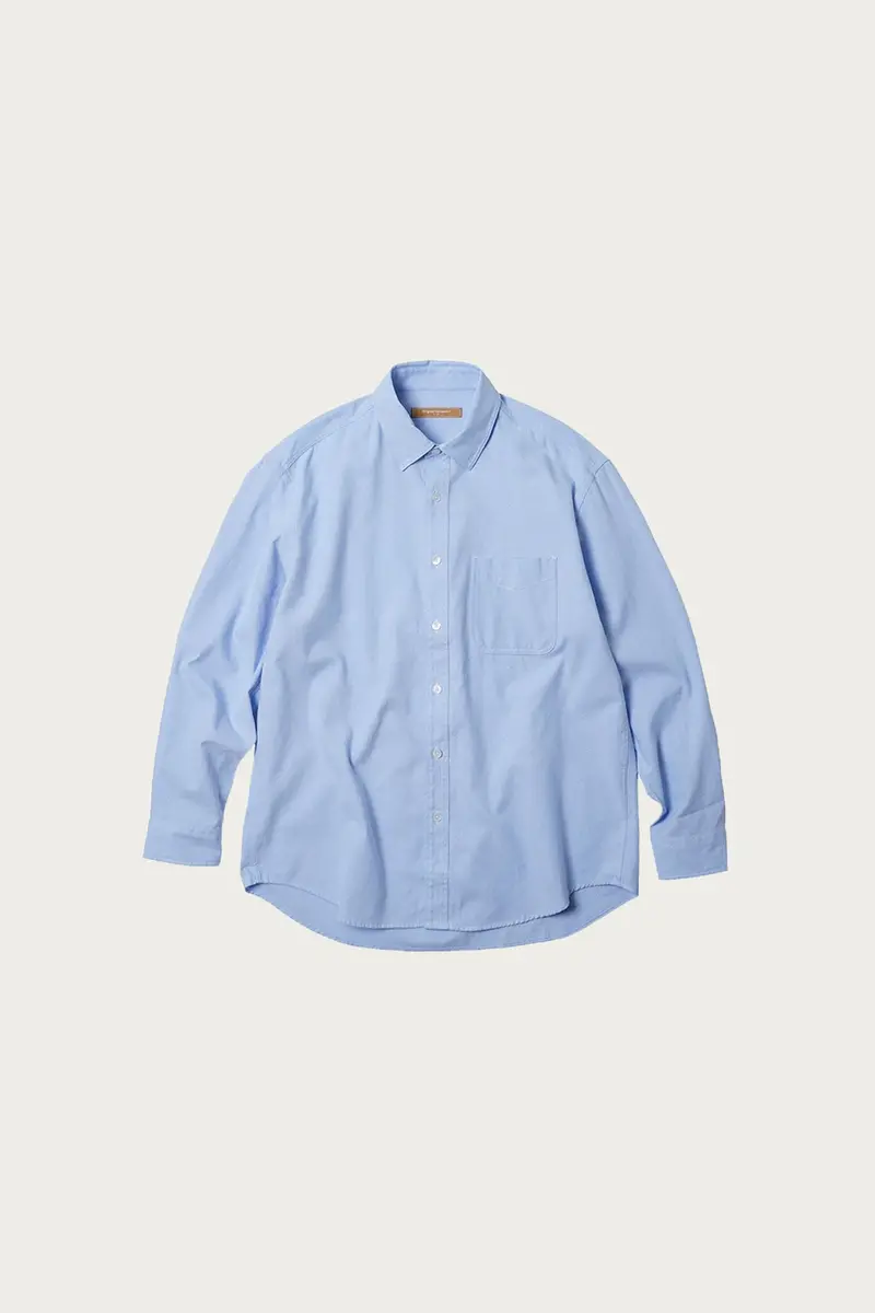 Og Oversized Oxford Shirt In Blue 1