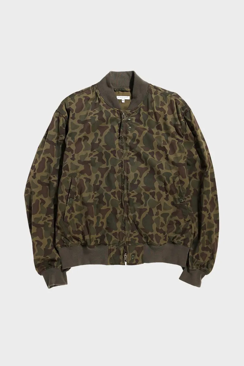 Olive Camo Aviator Jacket In 6.5Oz Flat Twill 1