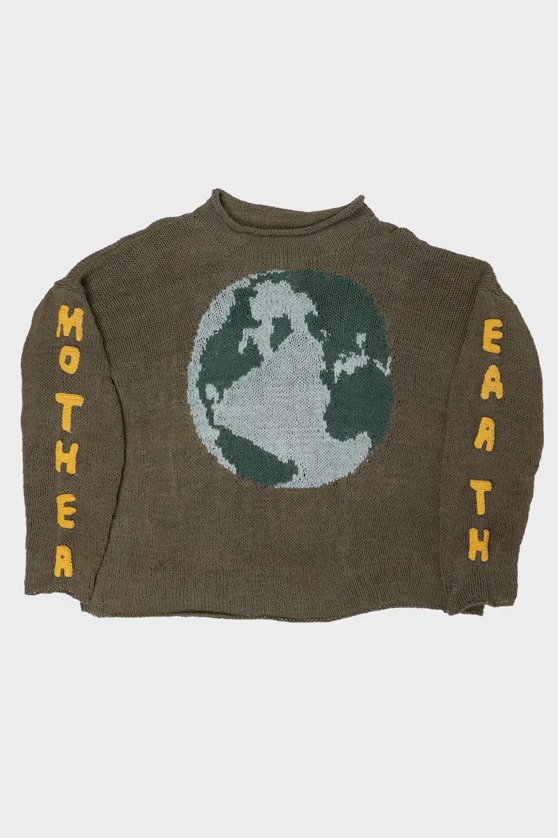 Olive Mother Earth Rollneck Sweater By Twinsun 1