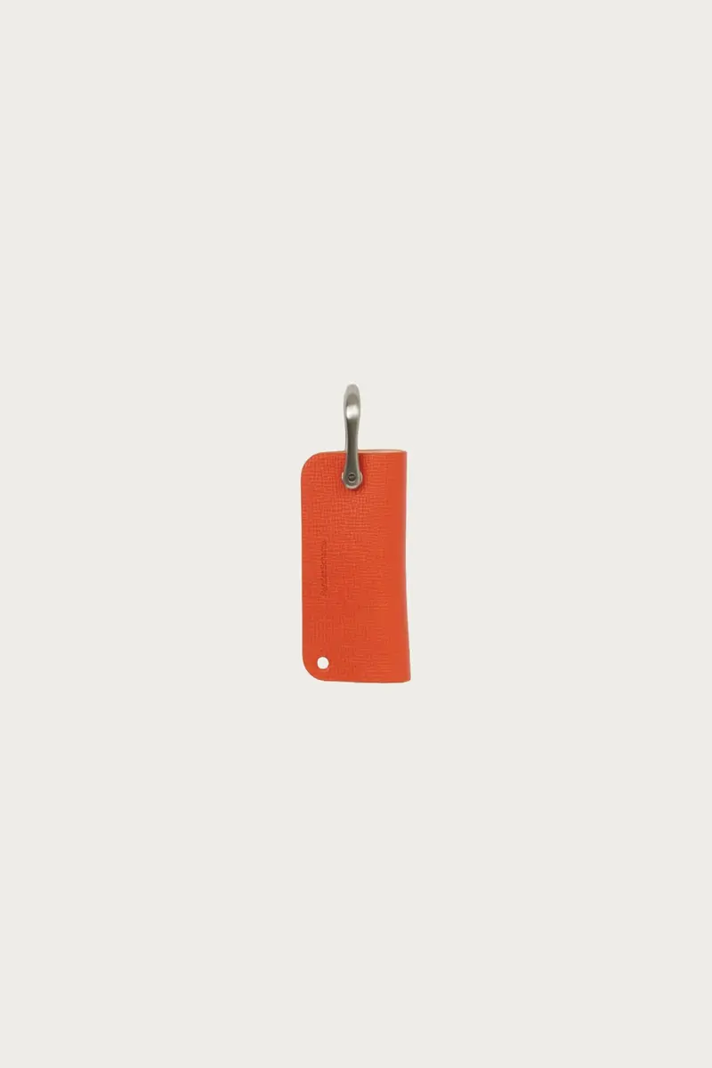 Orange Leather Key Organizer Case 1