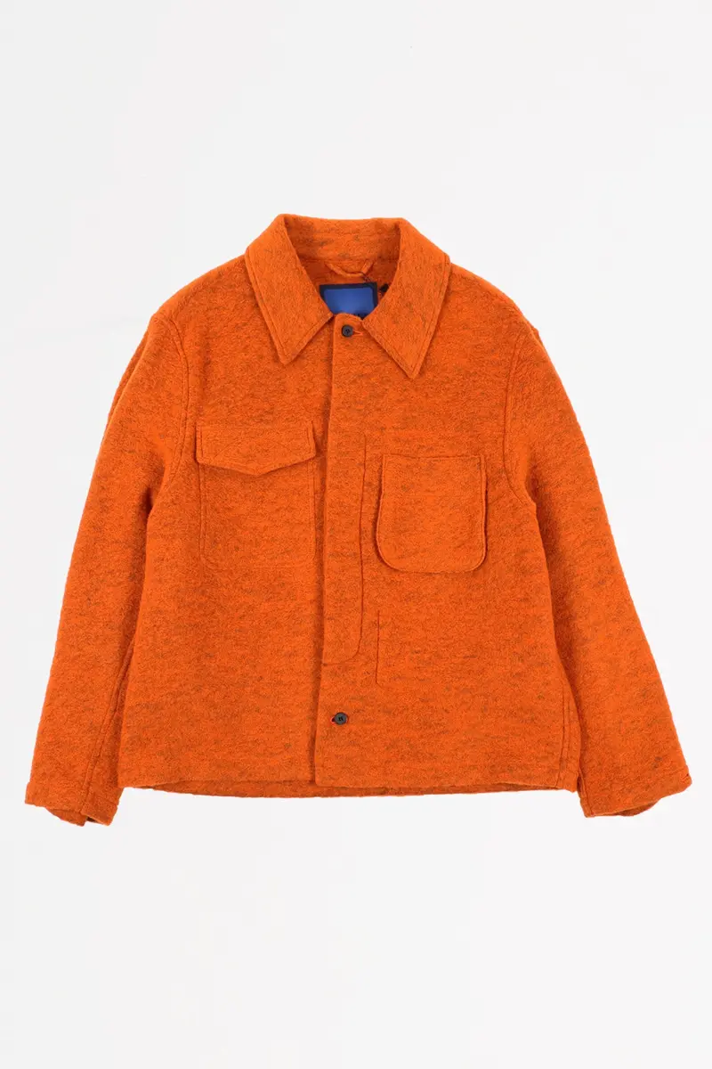 Orange Wool Field Shirting Jacket 1