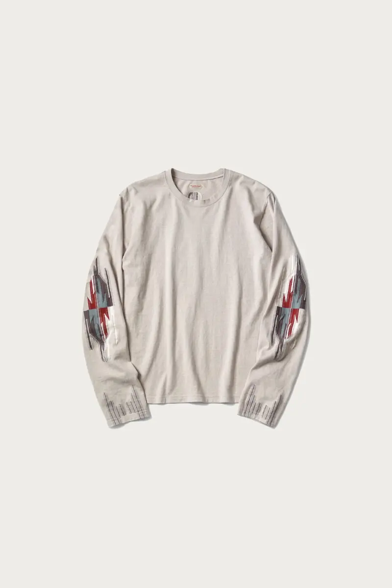 Ortega Jersey Long-Sleeve Crew Tee – Natural Undyed Cotton 1
