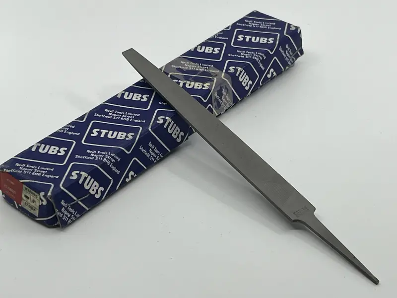 P.S. Stubs Warding File – 6-Inch Smooth Cut, Authentic British-Made Cabinetmaking File 1