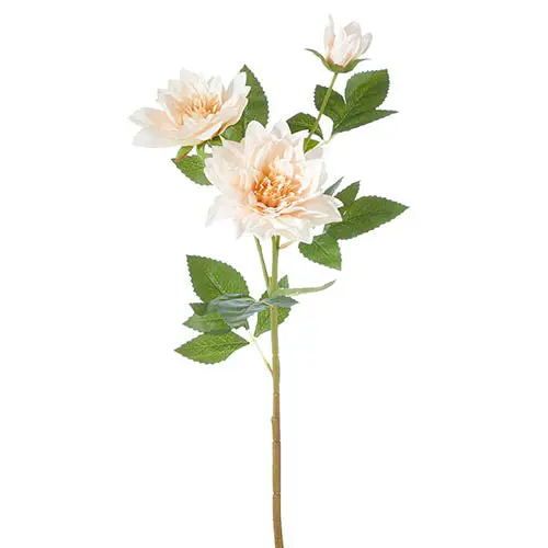 Peach-Toned Dahlia Stem – Premium Silk Flower Spray 1