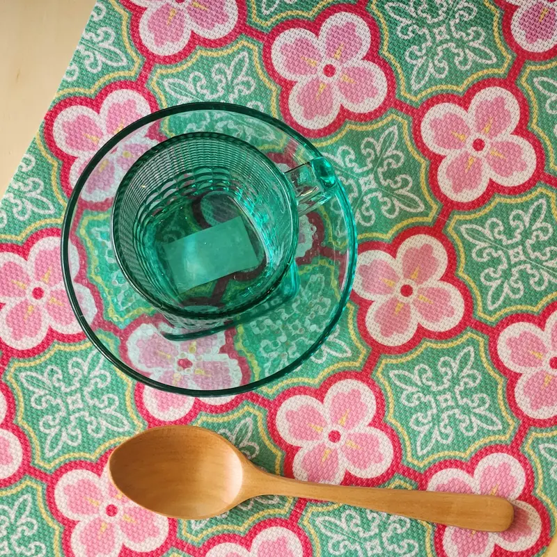 Peranakan-Inspired Ceramic Tile Table Placemats 1