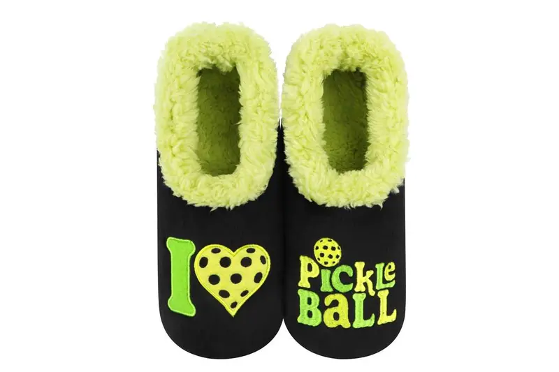 Pickleball Lover’S Cozy Fleece Slippers 1