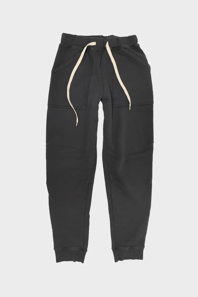Pigment Army Gym Sweatpants – Jet Black 1