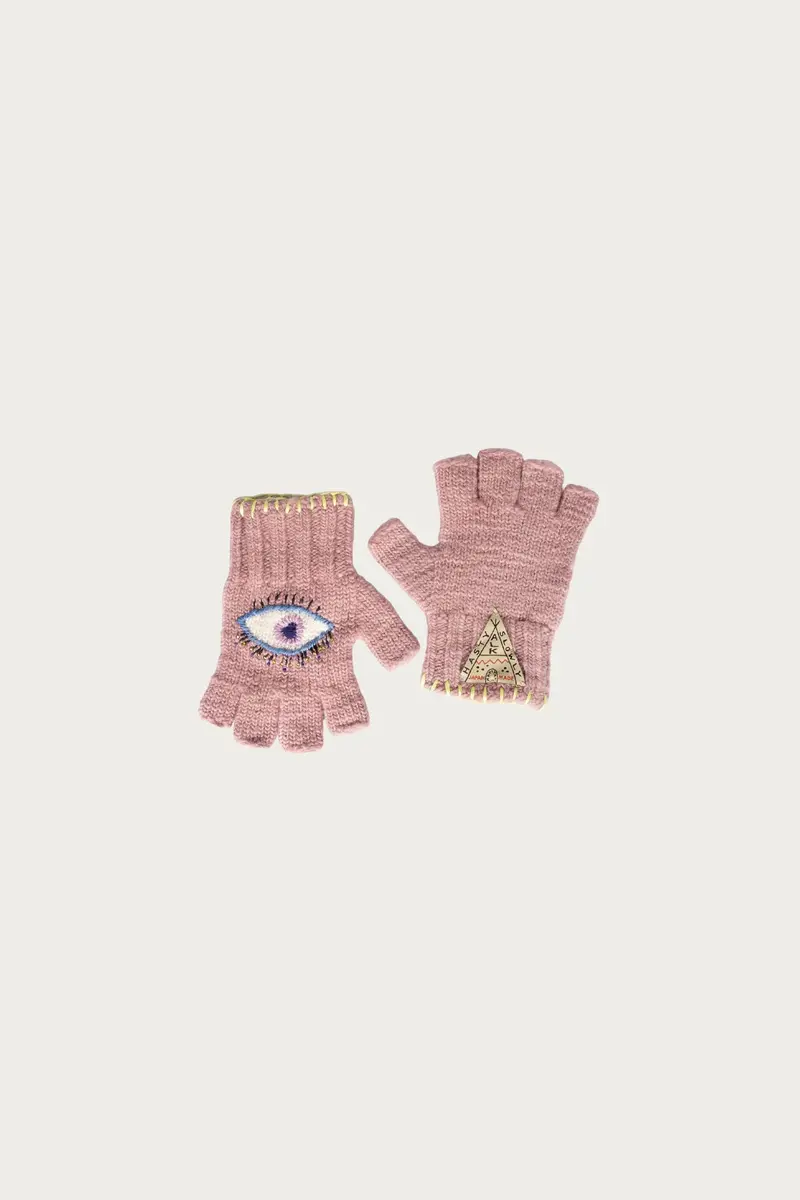 Pink Wool Folktale Speakeasy Gloves 1