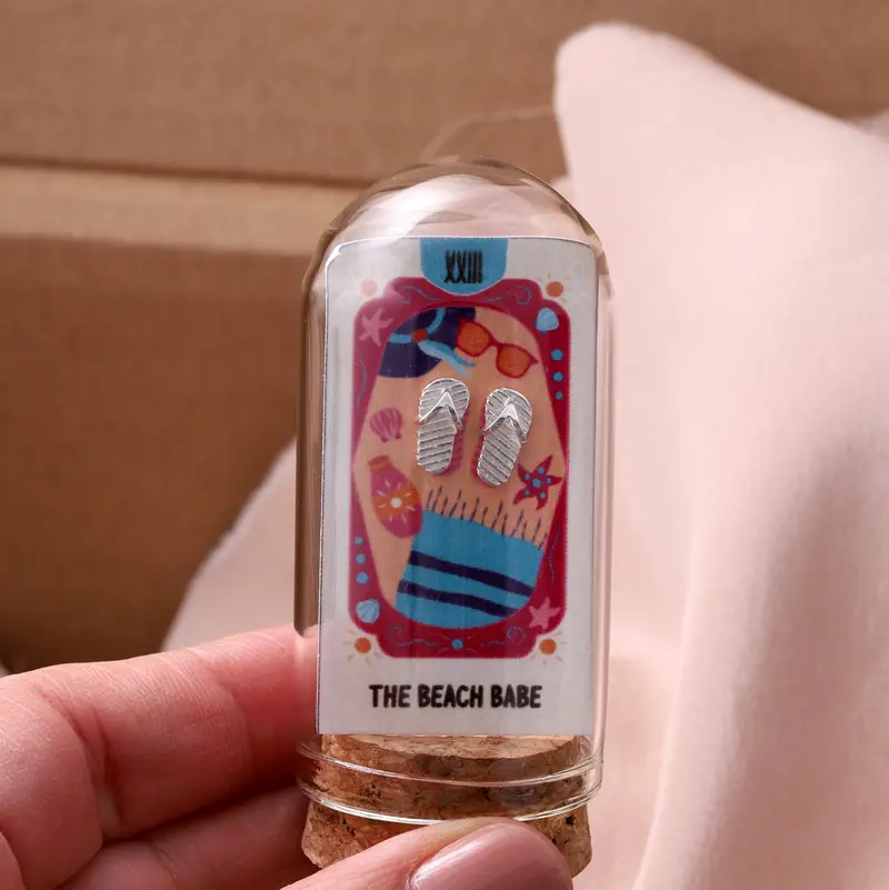 Playful Flip-Flop Shaped Earrings – 'The Beach Bebe' 1