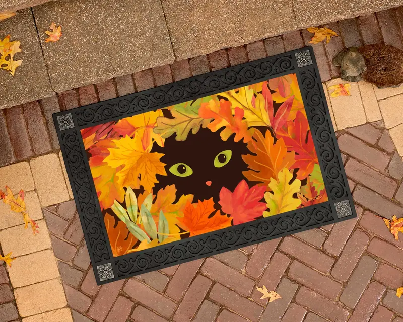 Playful Peek-A-Boo Cat Matmate Insert 1