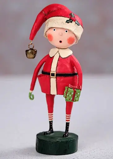 Playing Santa Whimsical Figurine By Lori Mitchell 1