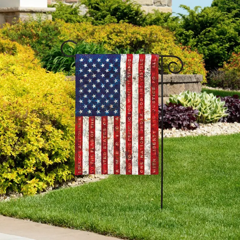 Pledge Of Allegiance Outdoor Garden Flag 1