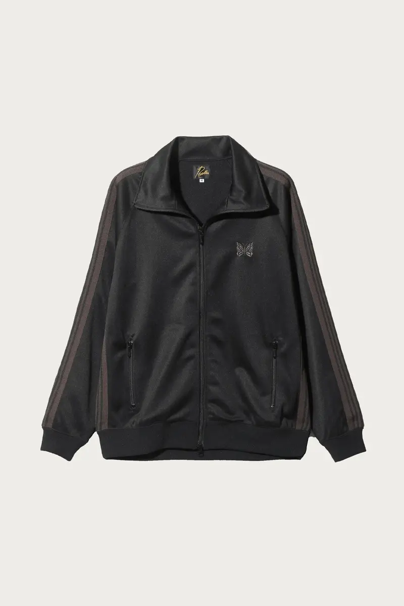 Polyester Smooth Track Jacket In Black 1
